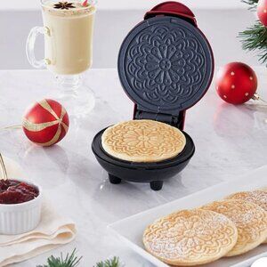 DASH MINI PIZZELLE MAKER - INSTRUCTION MANUAL-RECIPE GUIDE- NEW IN BOX